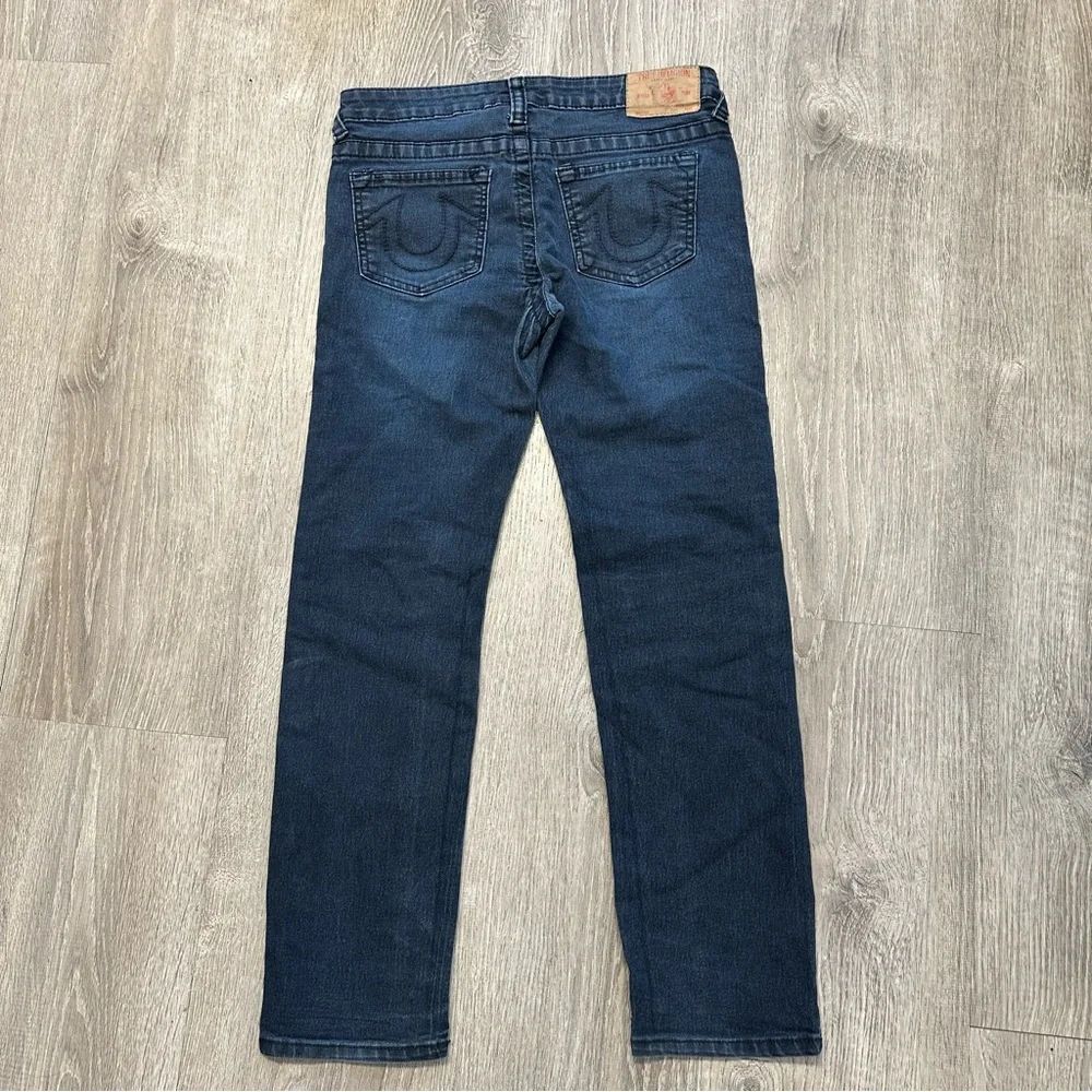 True Religion Slim‎ Blue Jeans with Paneled Design